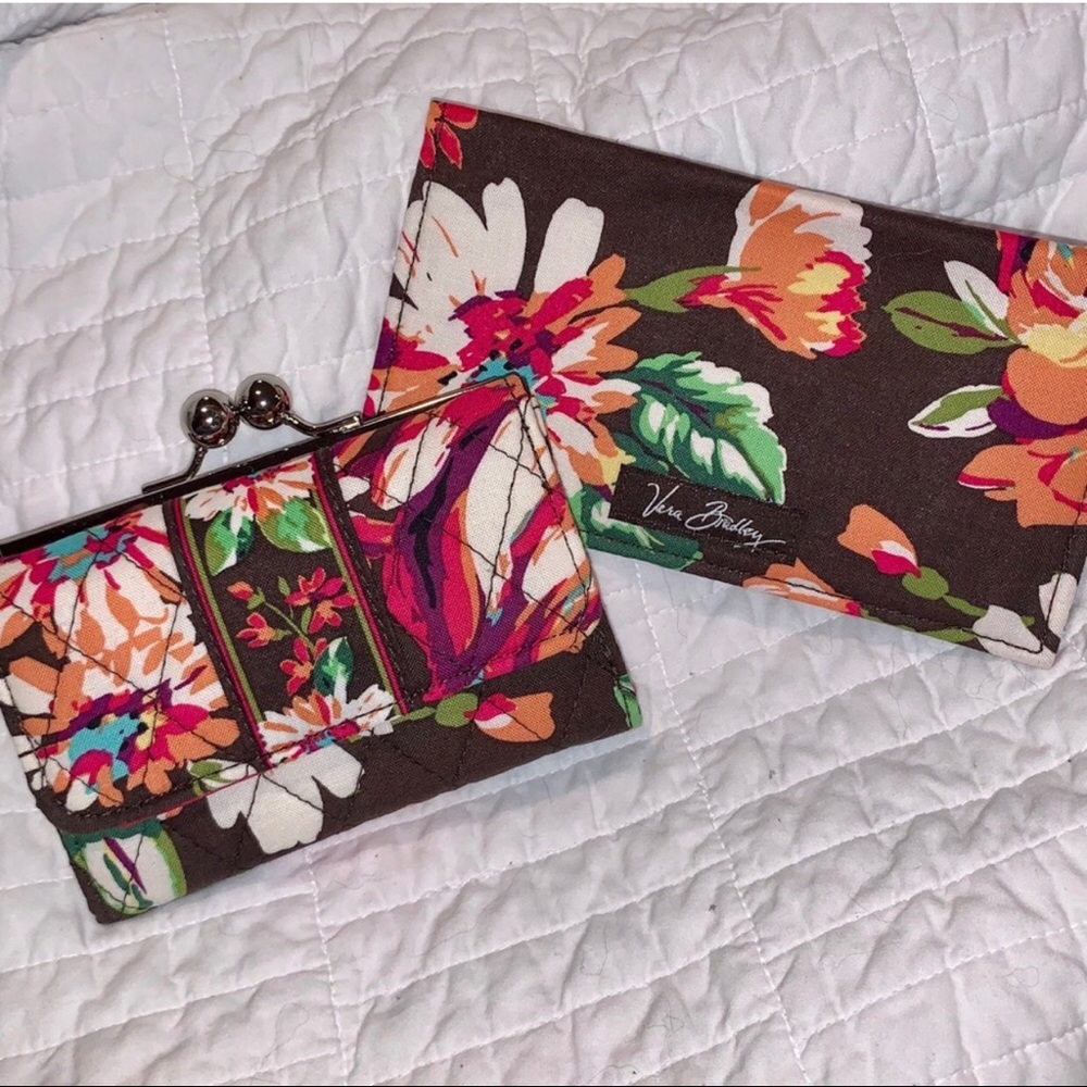 Vera Bradley English Rose Wallet & Checkbook Cover